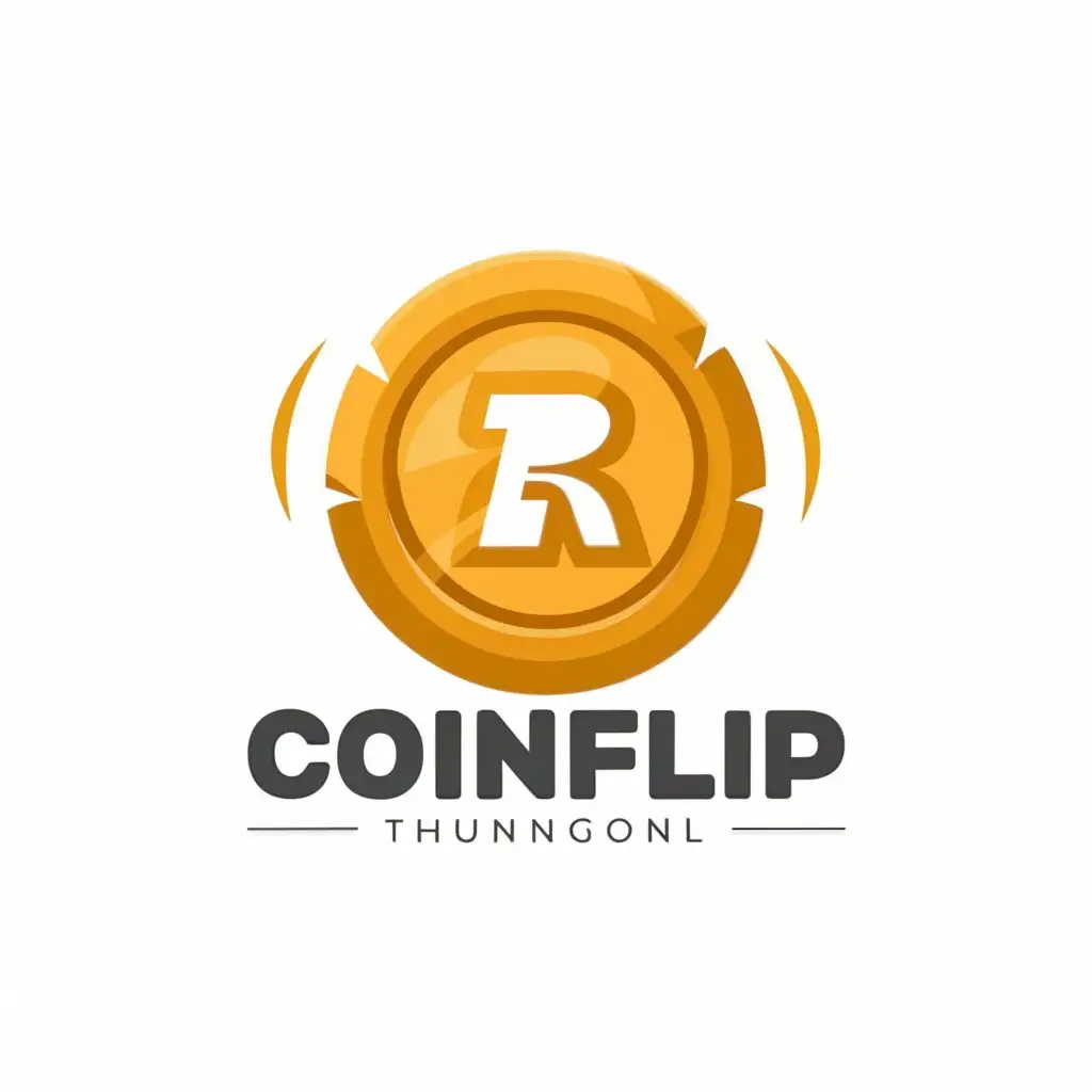 a logo design,with the text "Roblox thumbnail coinflip at the top tehre is a fresh test called new and in the middle a coin", main symbol:coin,Moderate,clear background