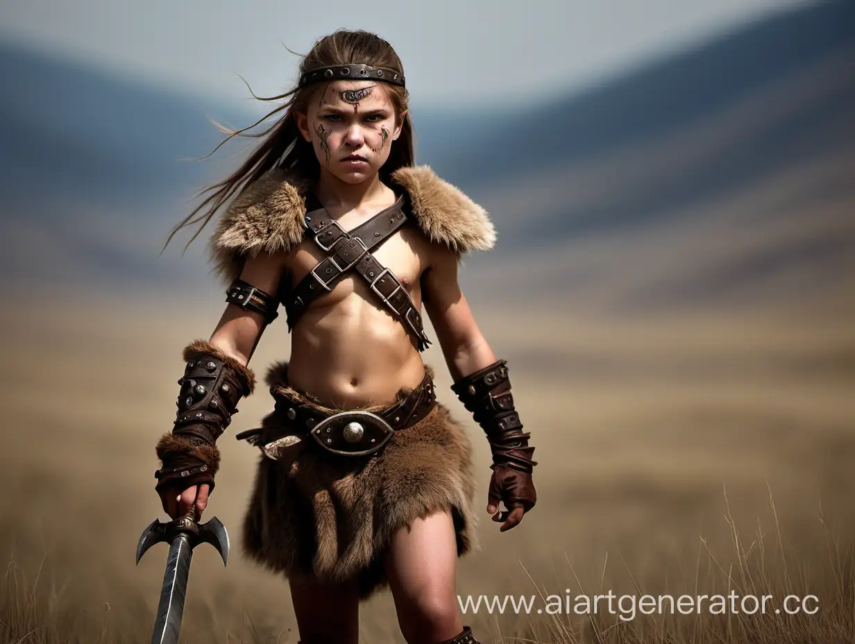 Fierce-11YearOld-Girl-Confronts-Steppe-Beasts-in-Barbarian-Quest