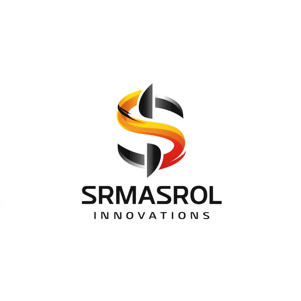 a logo design,with the text "SRMasrol Innovations", main symbol:S,Minimalistic,be used in Sports Fitness industry,clear background