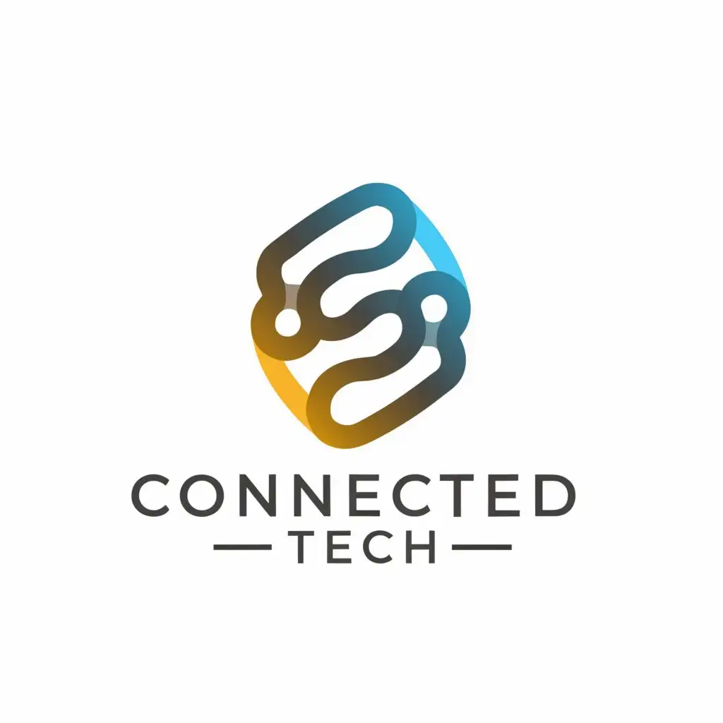 a logo design,with the text "connected tech", main symbol:connected tech,Moderate,be used in Technology industry,clear background