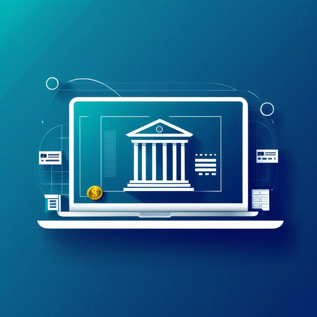 Modern Banking Web Application Background