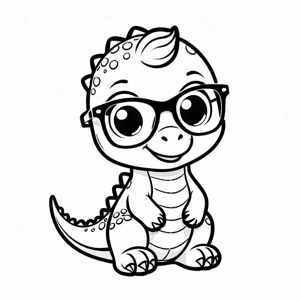 Cool-Baby-Dinosaur-Coloring-Page-with-Sunglasses