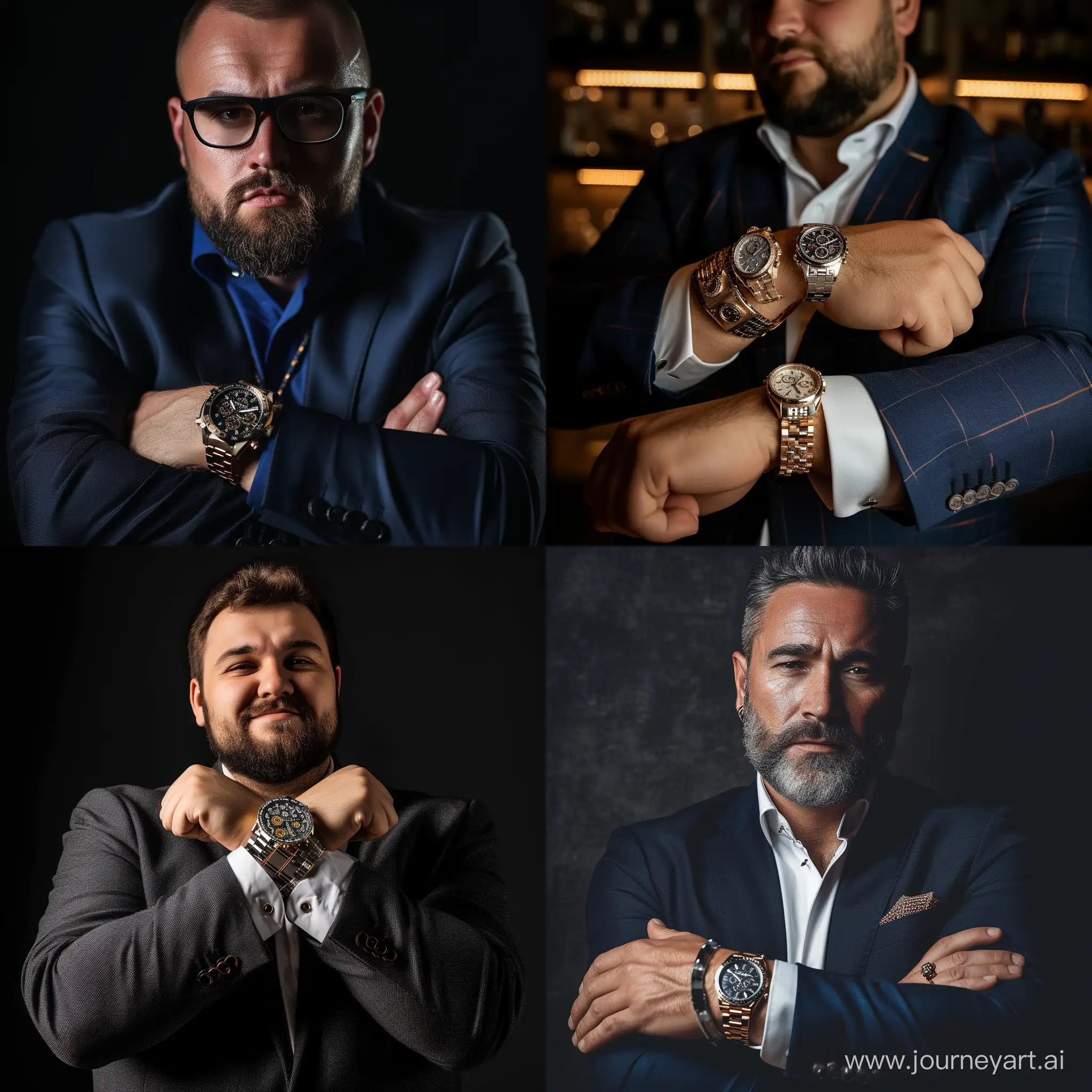 Wealthy-Crypto-Investor-Adorned-in-Luxurious-Watches