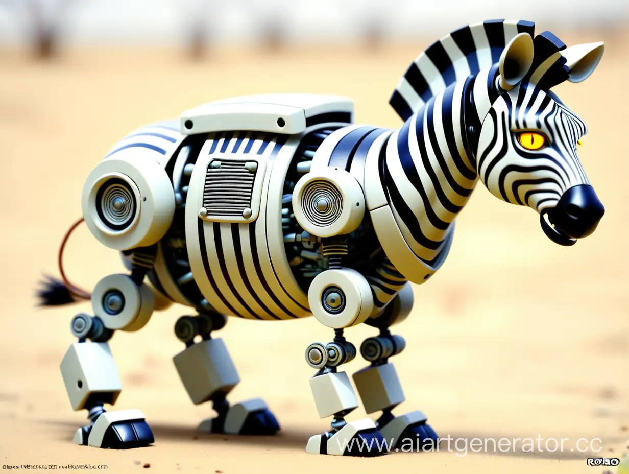 Futuristic-Robo-Zebra-Illustration-with-Neon-Lights