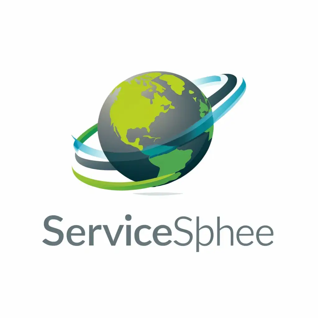 a logo design,with the text "ServiceSphere", main symbol:circle,Moderate,clear background