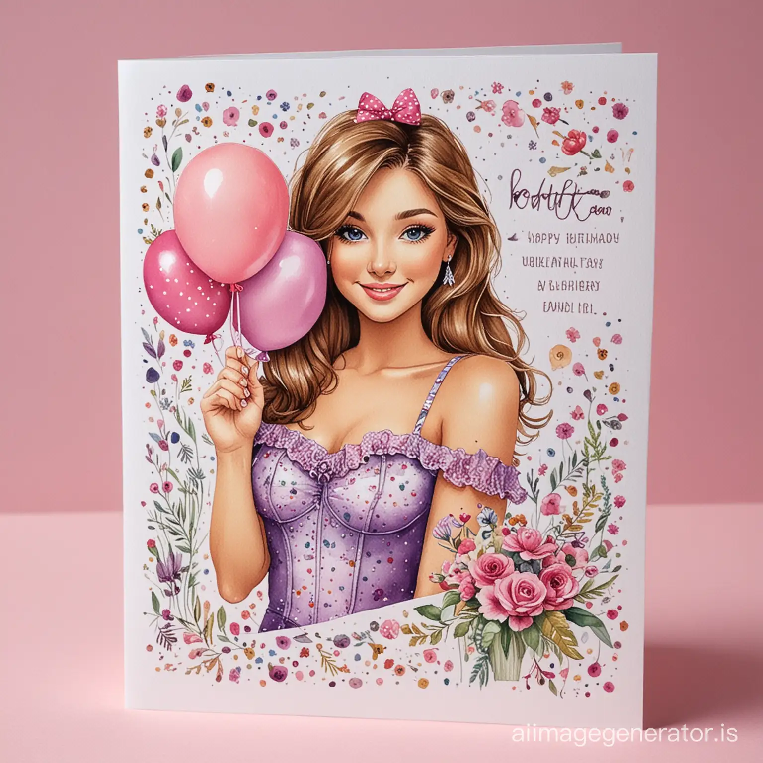 birthday card for a beautiful young woman close friend