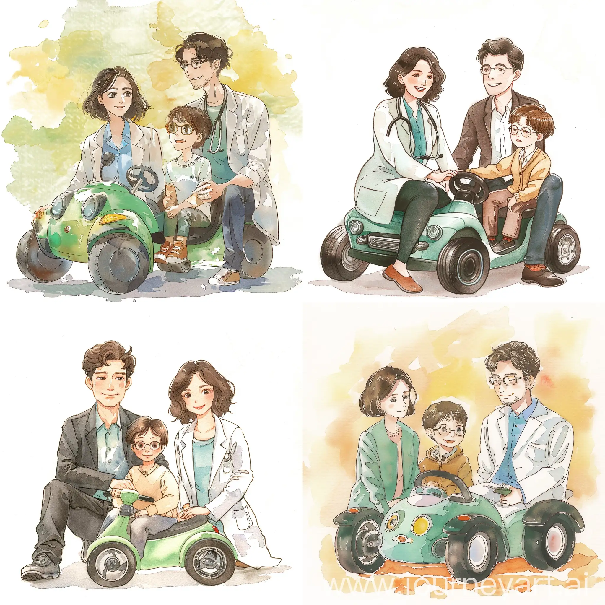 Happy-Family-Attractive-Doctor-with-Loved-Ones
