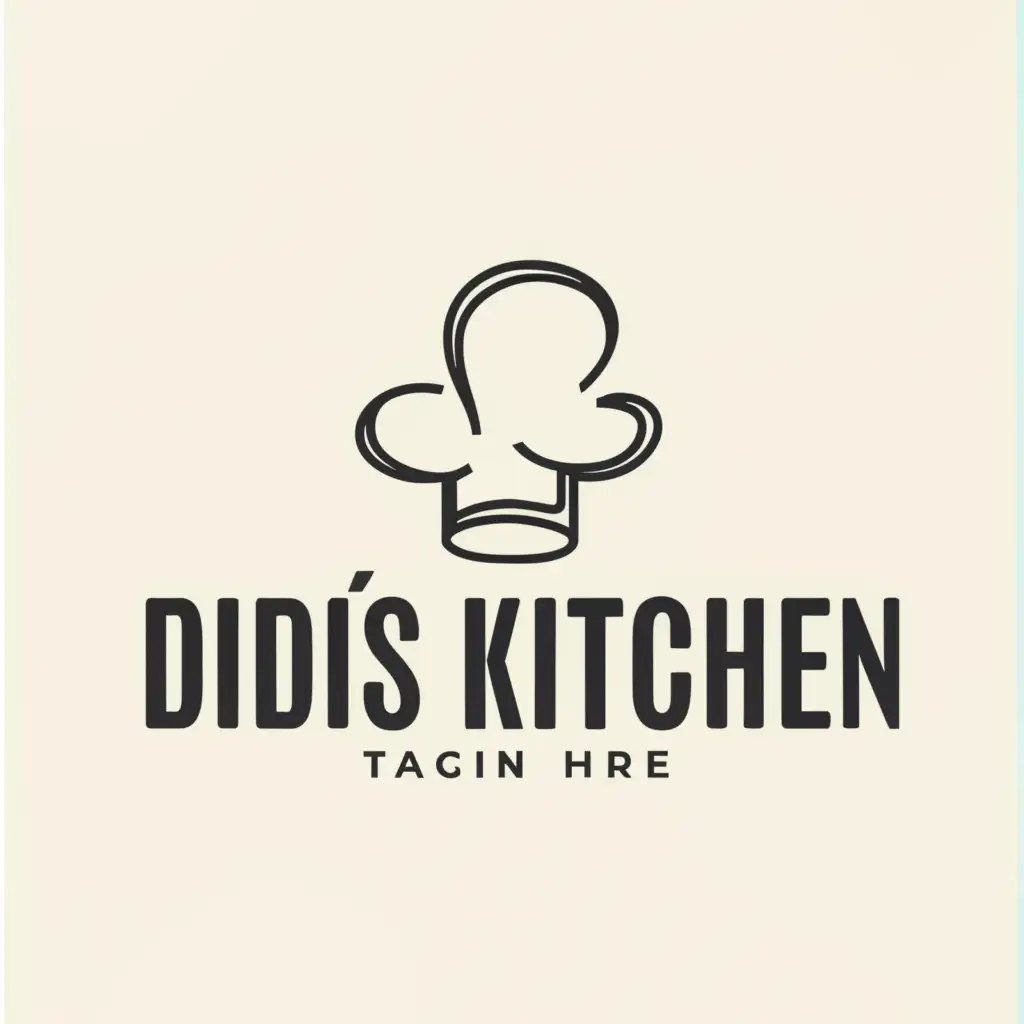 LOGO-Design-for-Didis-Kitchen-Minimalistic-Chef-Symbol-for-Restaurant-Branding
