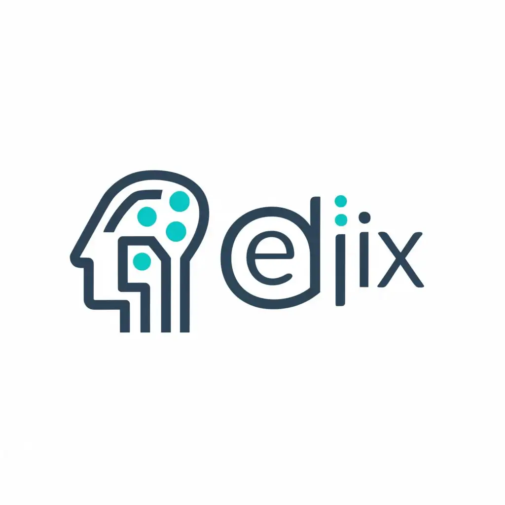 logo, Artificial Intelligence, Language Model, Responsive, User-friendly, with the text "EDIIX", typography, be used in Technology industry