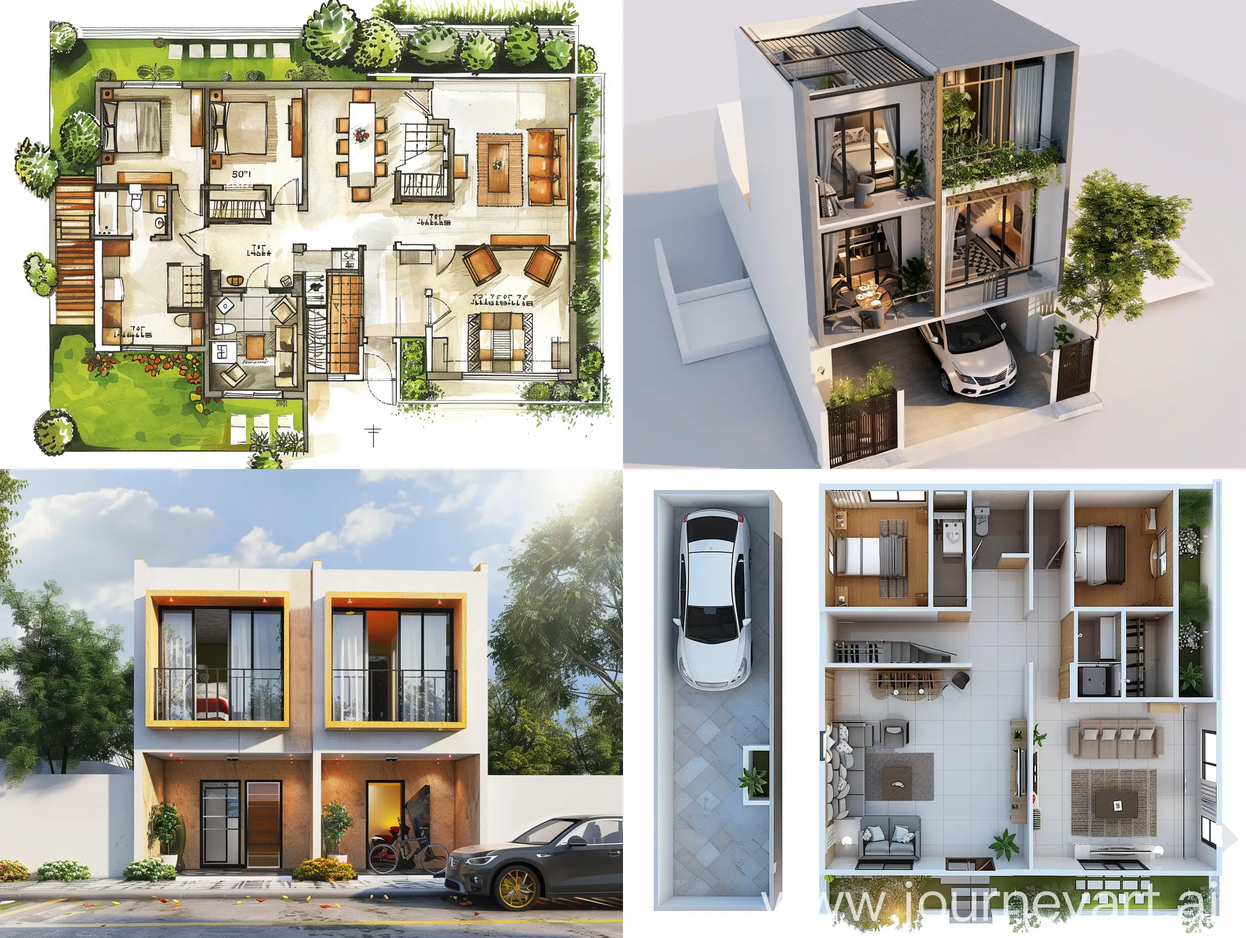 TwoUnit-Modern-Duplex-Floor-Plan-for-51x47-Feet-Land