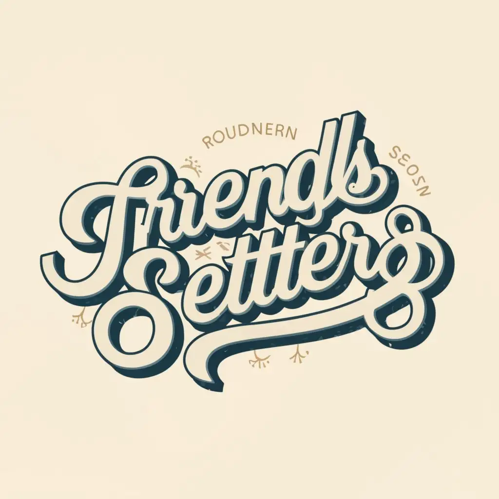 logo, TS, with the text "TrendSetters", typography
