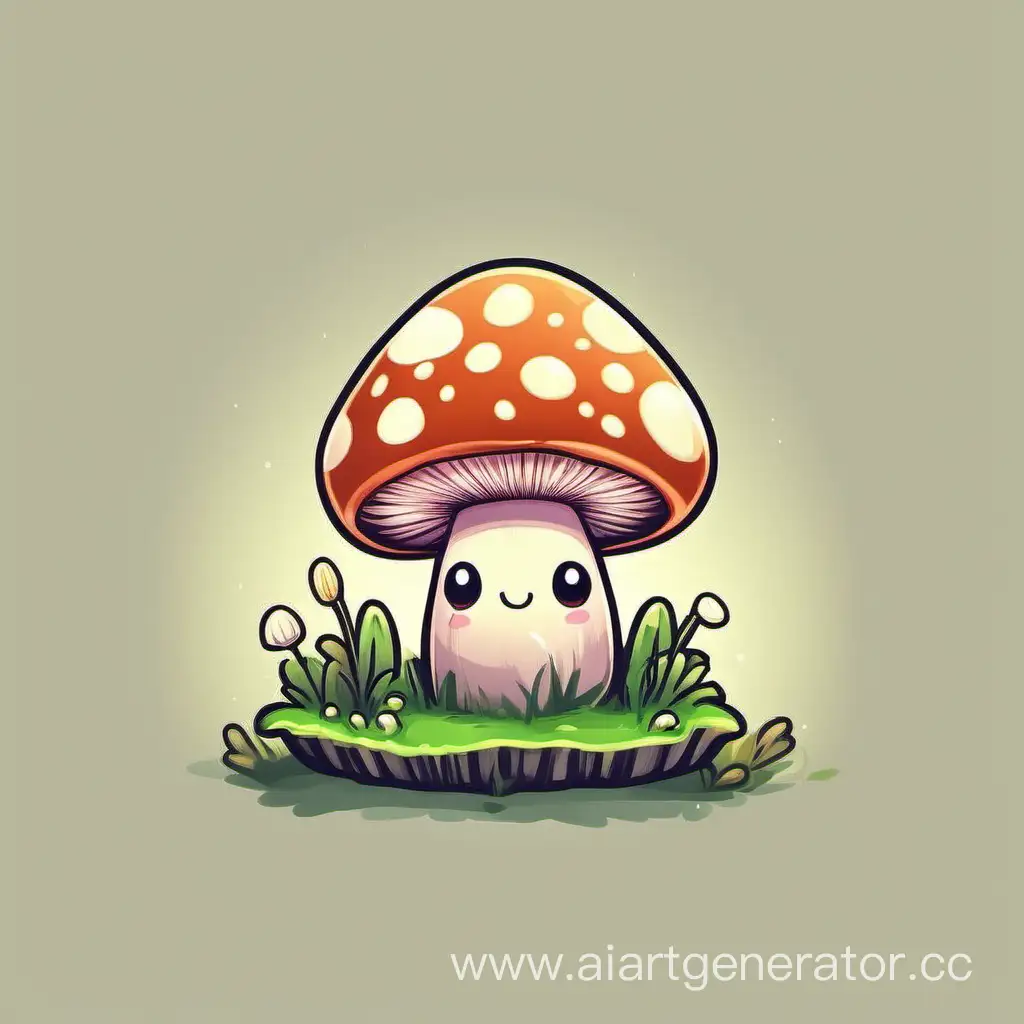 live cute mushroom