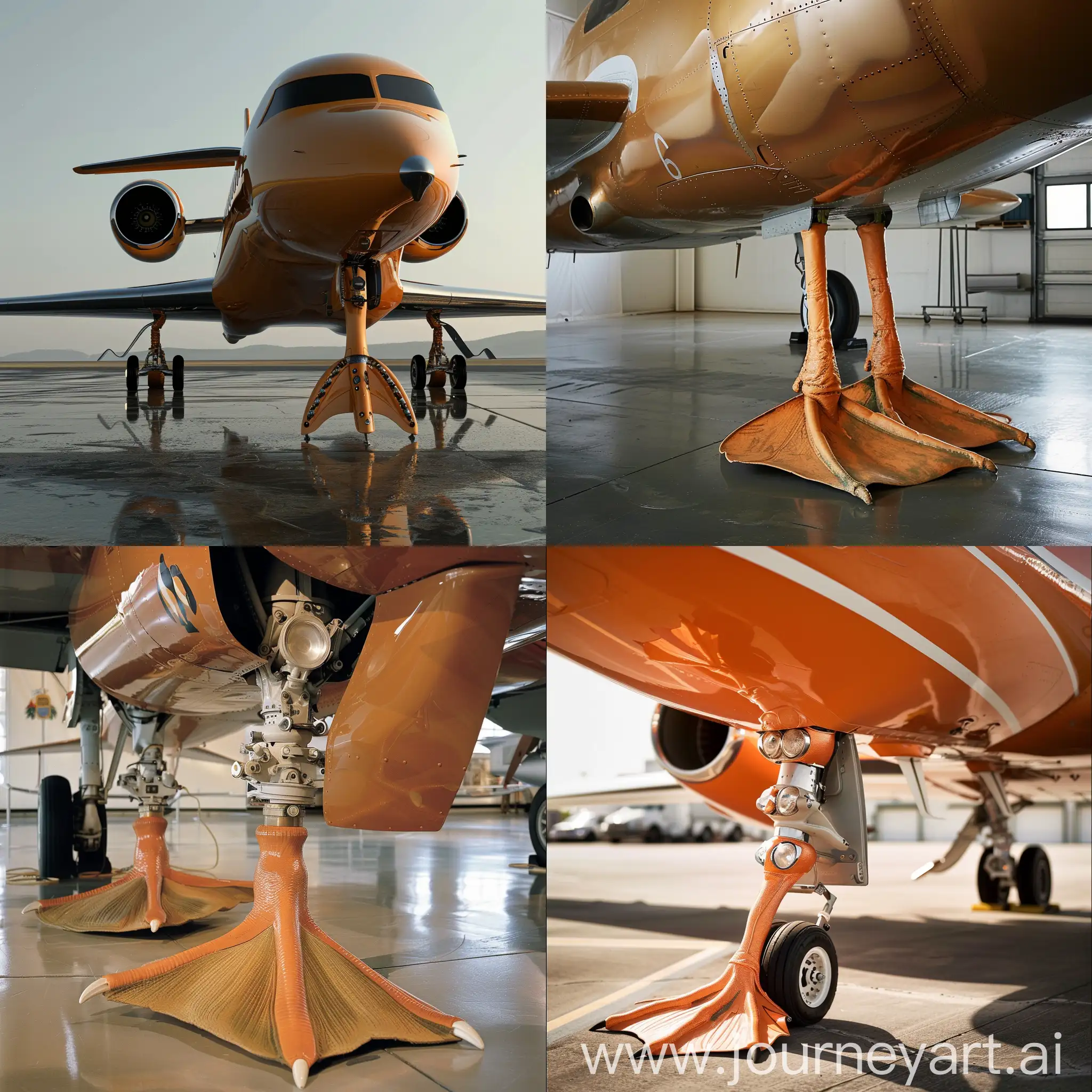 Creative-Airplane-Design-with-Duck-Legs
