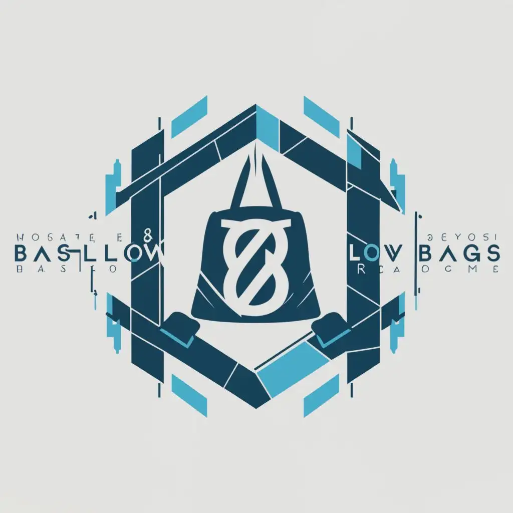 LOGO-Design-for-Baslow-Bags-Blue-Gym-Bag-with-Sports-Fitness-Theme-and-Clear-Background