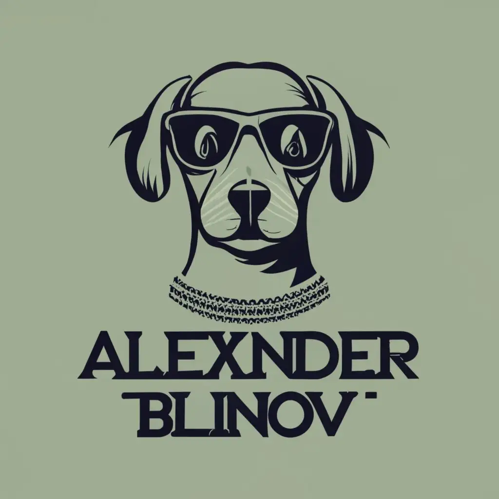 LOGO-Design-For-Alexander-Blinov-Elegant-Russian-Knitting-Typography-for-Animals-Pets-Industry