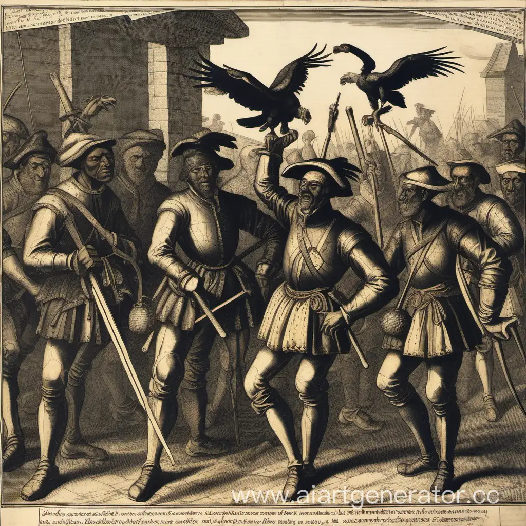 Medieval-Peasant-Revolt-Vulture-Gathering-in-Florian-Geiers-16th-Century
