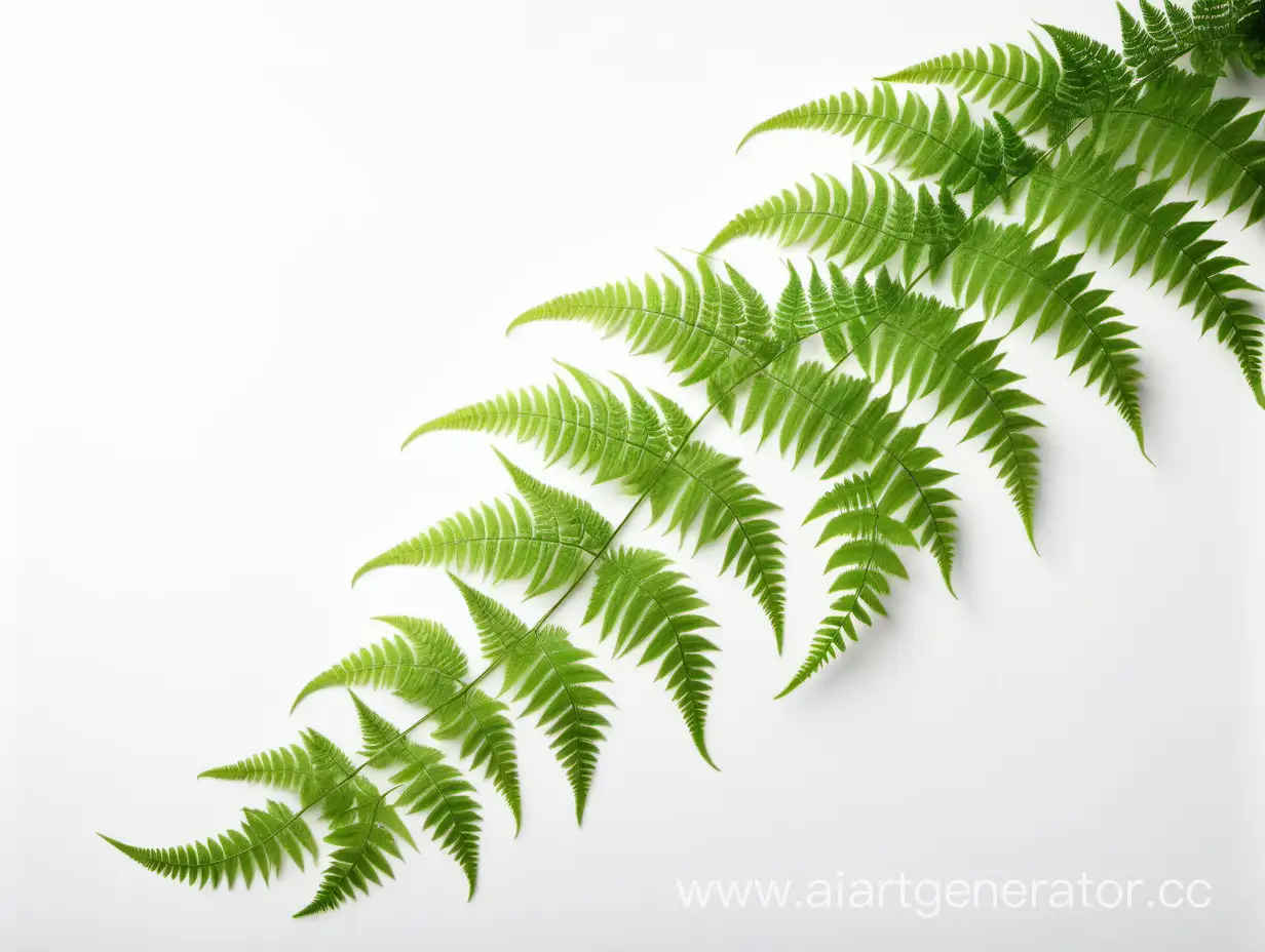 Natural-Fern-Vine-Plant-Stretching-Diagonally-on-White-Background