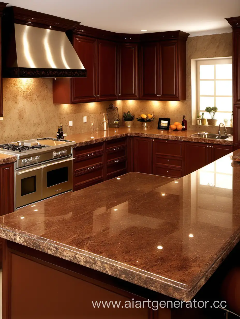 Brown-Kitchen-Countertop-Cooking-Scene