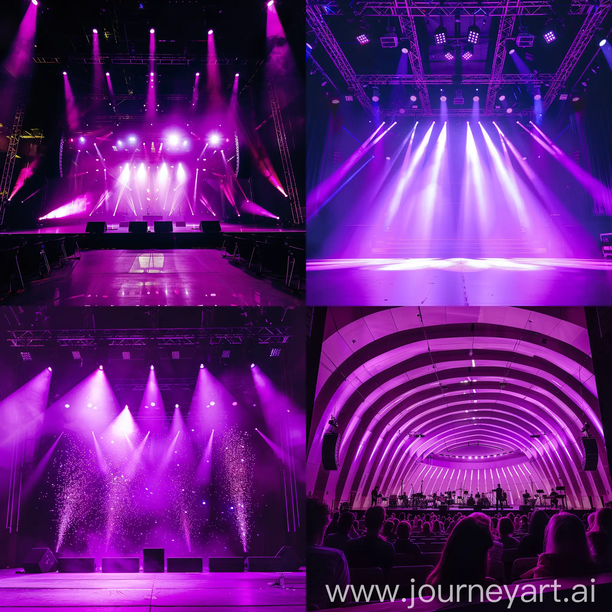 Vibrant-Purple-Illumination-Concert-Space
