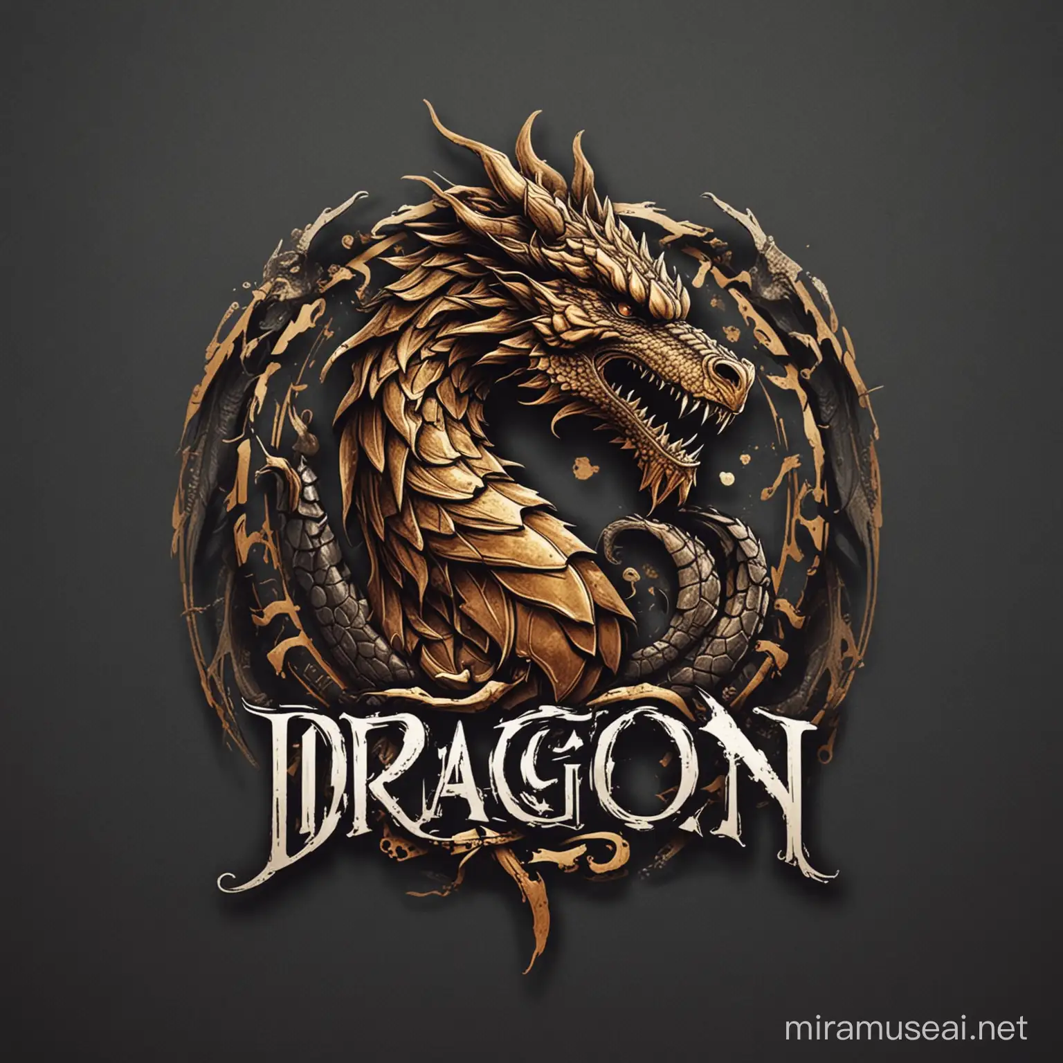 Dragon and Truth Fusion Logo Design
