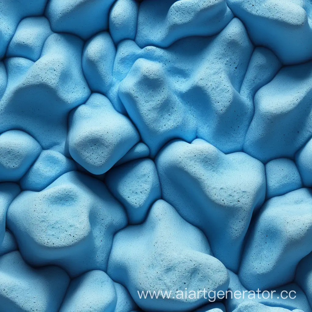 simple photo of a 3D bright blue texture, made of bright blue white lava.