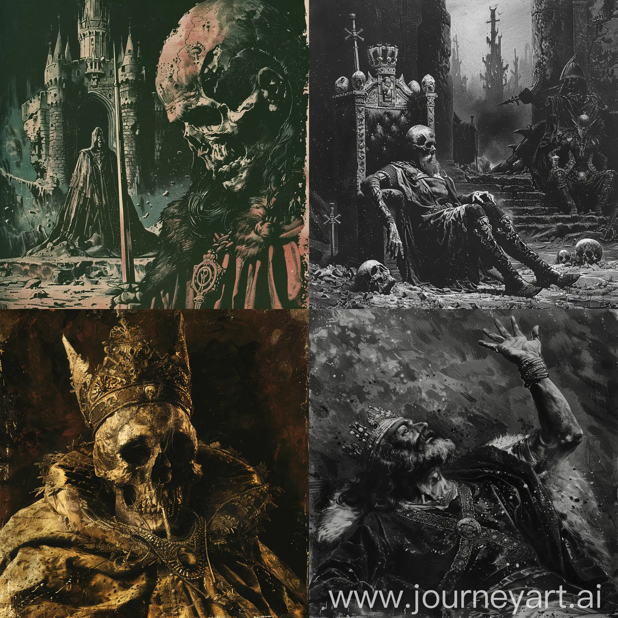 Gritty-Vintage-Dark-Fantasy-Art-Mysterious-Death-of-the-King