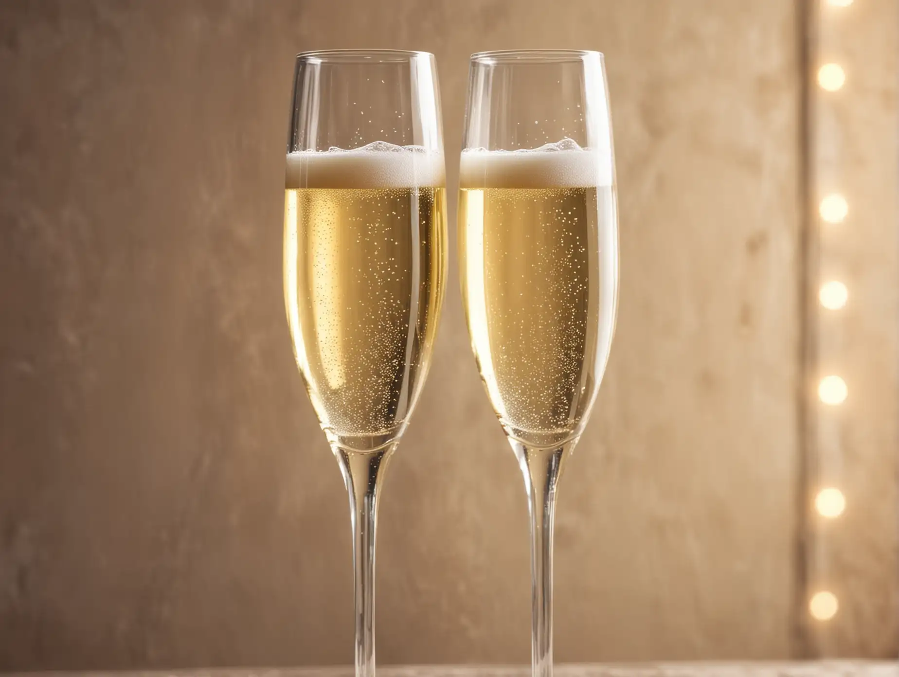 Elegant-Prosecco-Champagne-Glasses-on-Blurry-Background