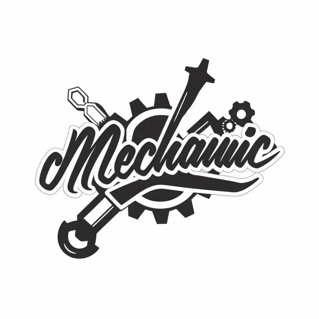 LOGO-Design-for-Funny-Mechanic-Bold-Typography-in-Black-White-for-Entertainment-Industry