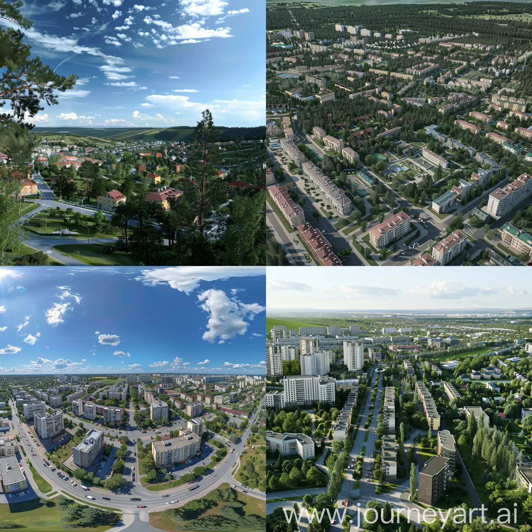 3D view of the city of Kersov