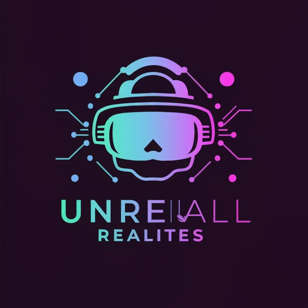 LOGO-Design-for-UnrealRealities-Futuristic-VR-Typography-in-the-Technology-Industry