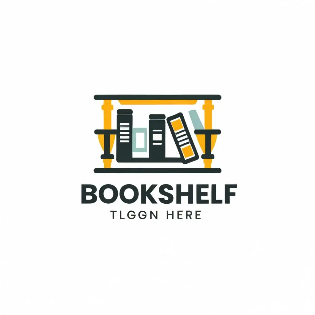 logo, bookshelf, with the text "Bookshelf", typography, be used in Education industry