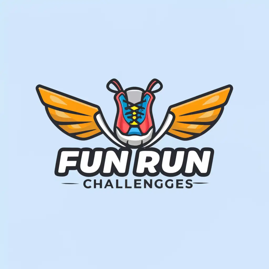 a logo design,with the text "FUN RUN CHALLENGES", main symbol:ANY TYPE,Moderate,be used in Events industry,clear background