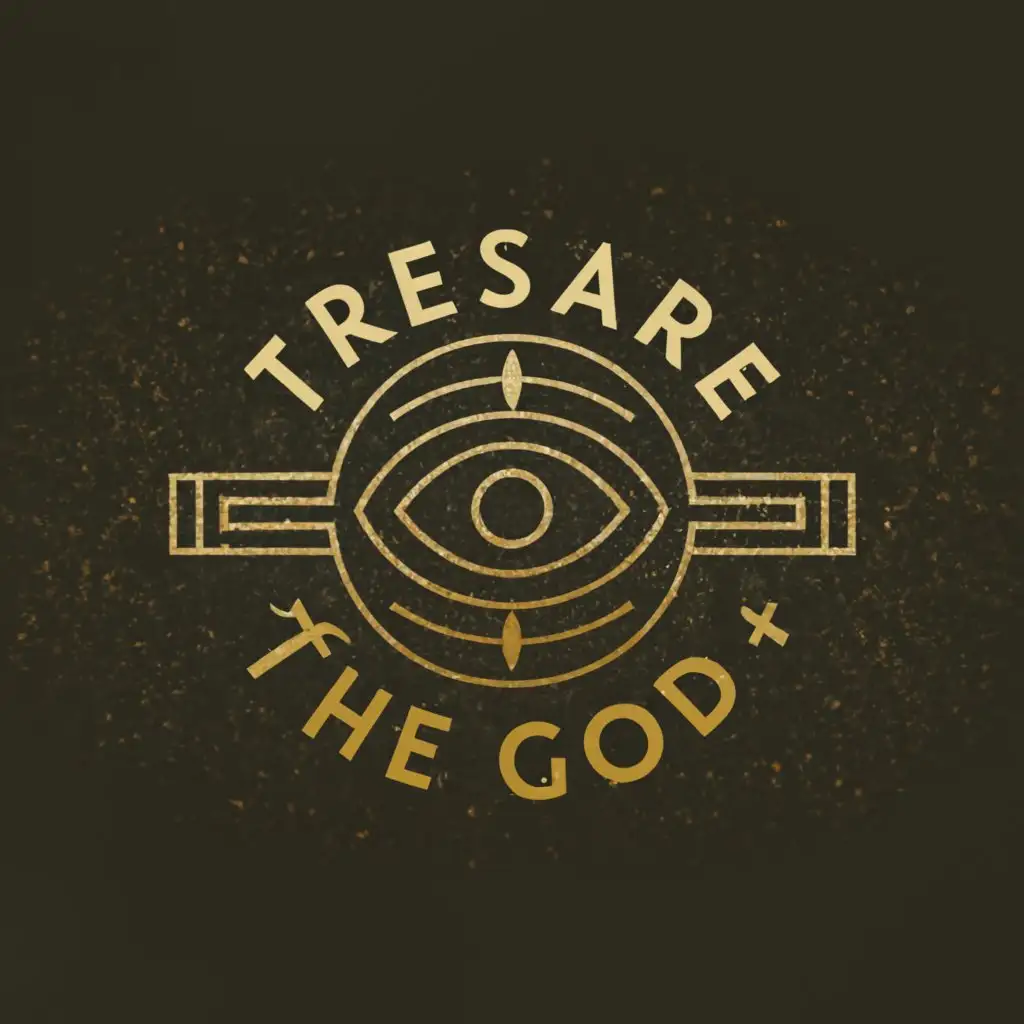 a logo design,with the text "Treasure of the god", main symbol:Spiritual,Moderate,be used in Religious industry,clear background