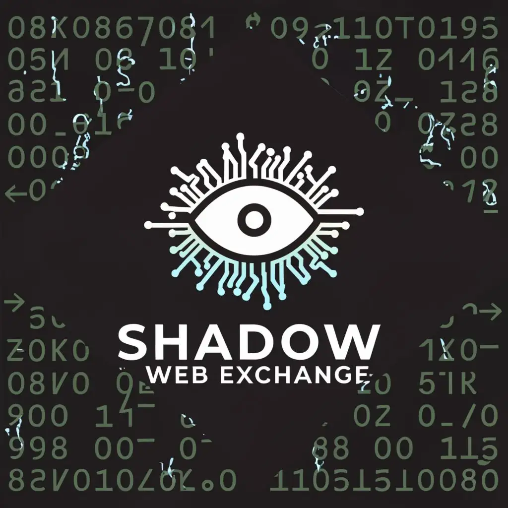 a logo design,with the text "SHADOW WEB EXCHANGE", main symbol:HACKER,Moderate,be used in Technology industry,clear background
