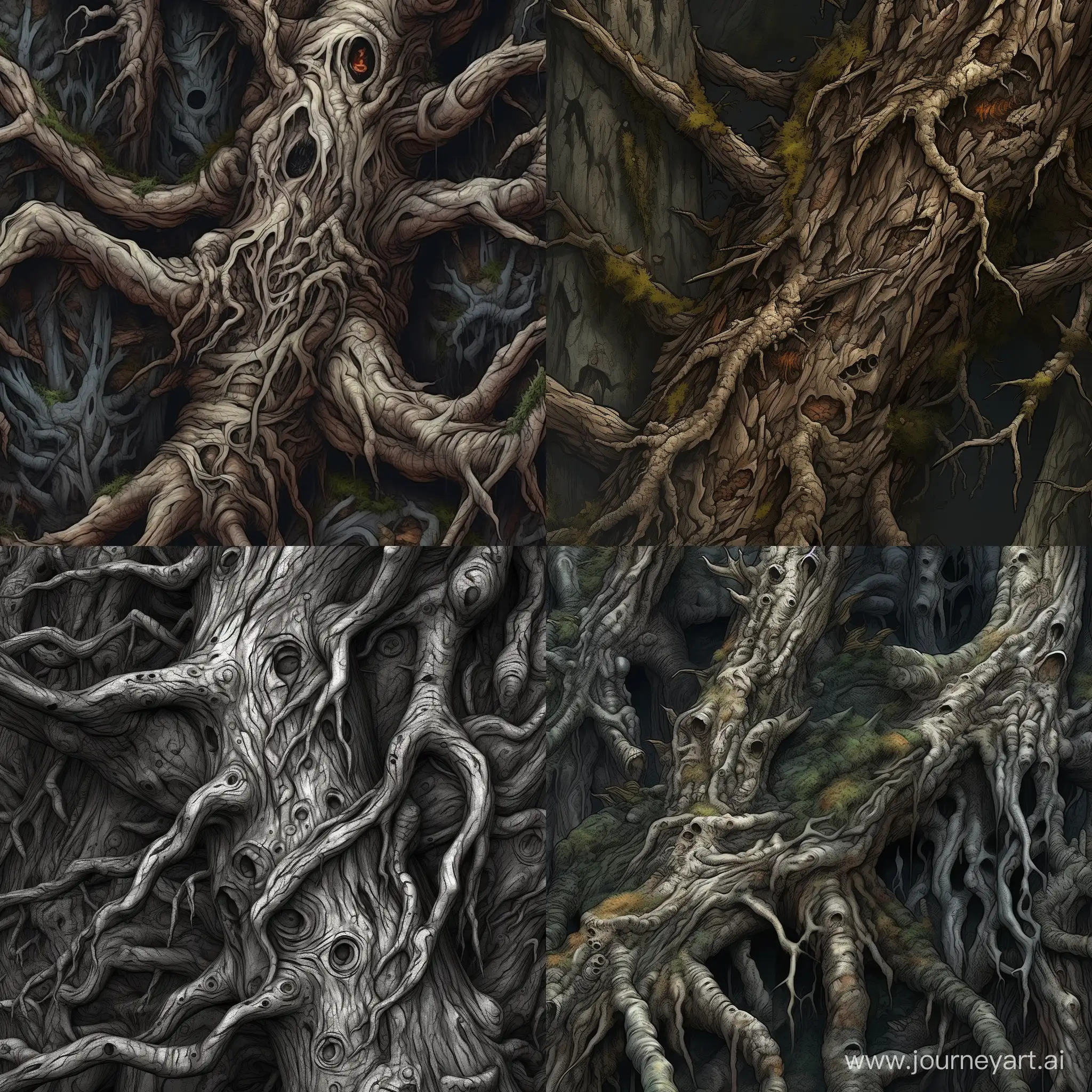 Intricate-CelShaded-Tree-Bark-Texture-HighQuality-Comic-Book-Art