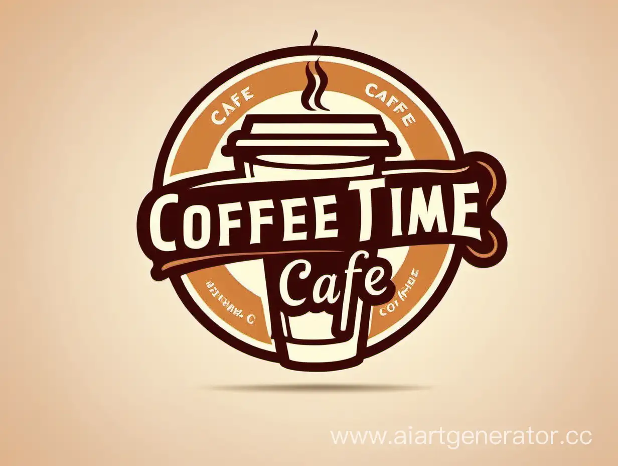 Stylized-Coffee-Time-Cafe-Logo-Design