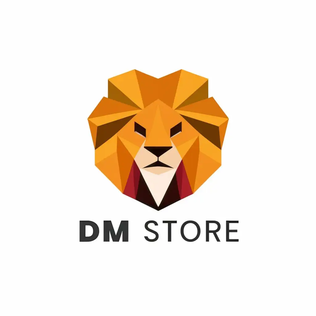 a logo design,with the text "DM store", main symbol:🐯,Moderate,clear background