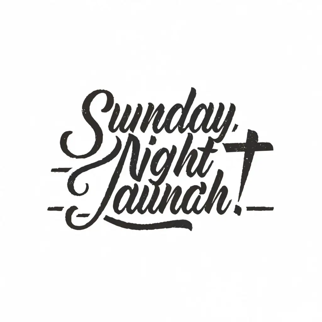 LOGO-Design-for-Sunday-Night-Launch-Symbolic-Cross-Emblem-for-Religious-Industry