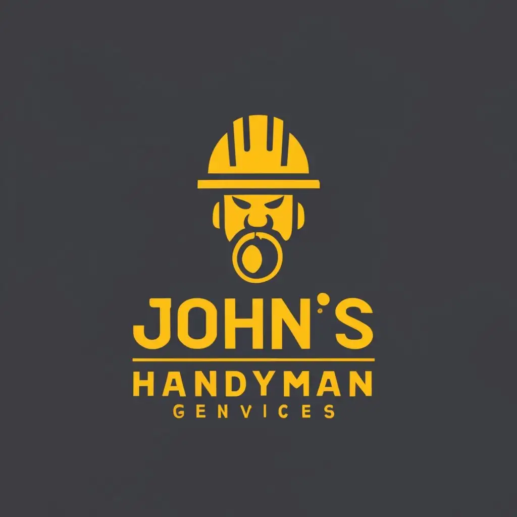 logo, Design a distinctive and professional logo for "John's Handyman Services," an established business known for its industrious nature. The preferred color theme is black and gold, reflecting a sense of sophistication and reliability. The logo should effectively convey the hardworking and skilled nature of the handyman services.

Consider the psychology behind color and theme selection to ensure that the logo communicates trust, competence, and professionalism. Incorporate elements that represent the diverse range of services offered by John's Handyman Services.

Keep in mind that the logo should be versatile enough to be used across various marketing materials, such as business cards, website, and promotional items. Ensure that the design is memorable and leaves a lasting impression on clients, instilling confidence in the reliability and quality of John's Handyman Services., with the text "John's Handyman Services", typography