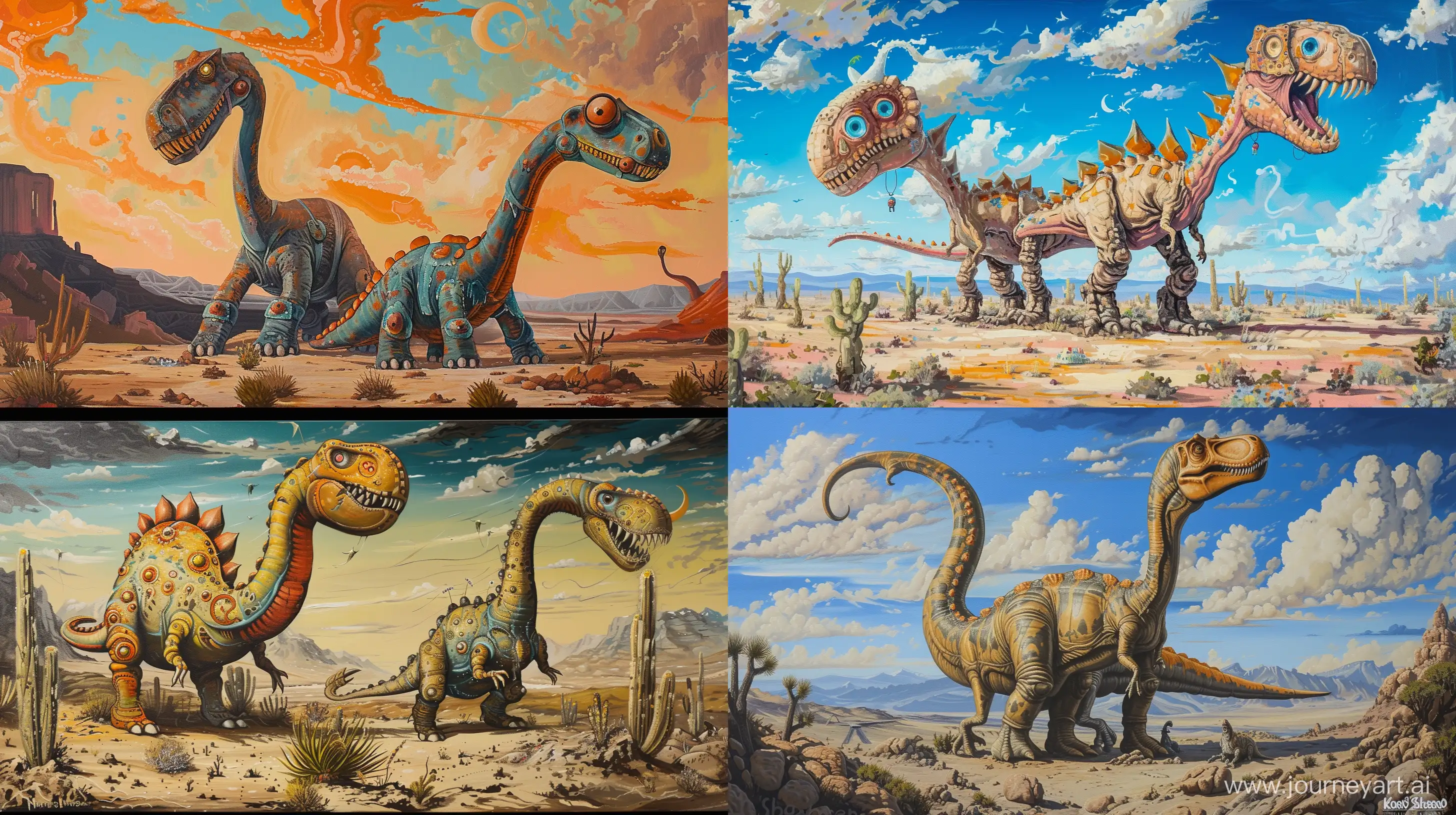 Surreal-Desertpunk-Dinosaur-Art-Vibrant-Kenny-Scharf-and-Stephen-Ormandy-Inspired-Masterpiece