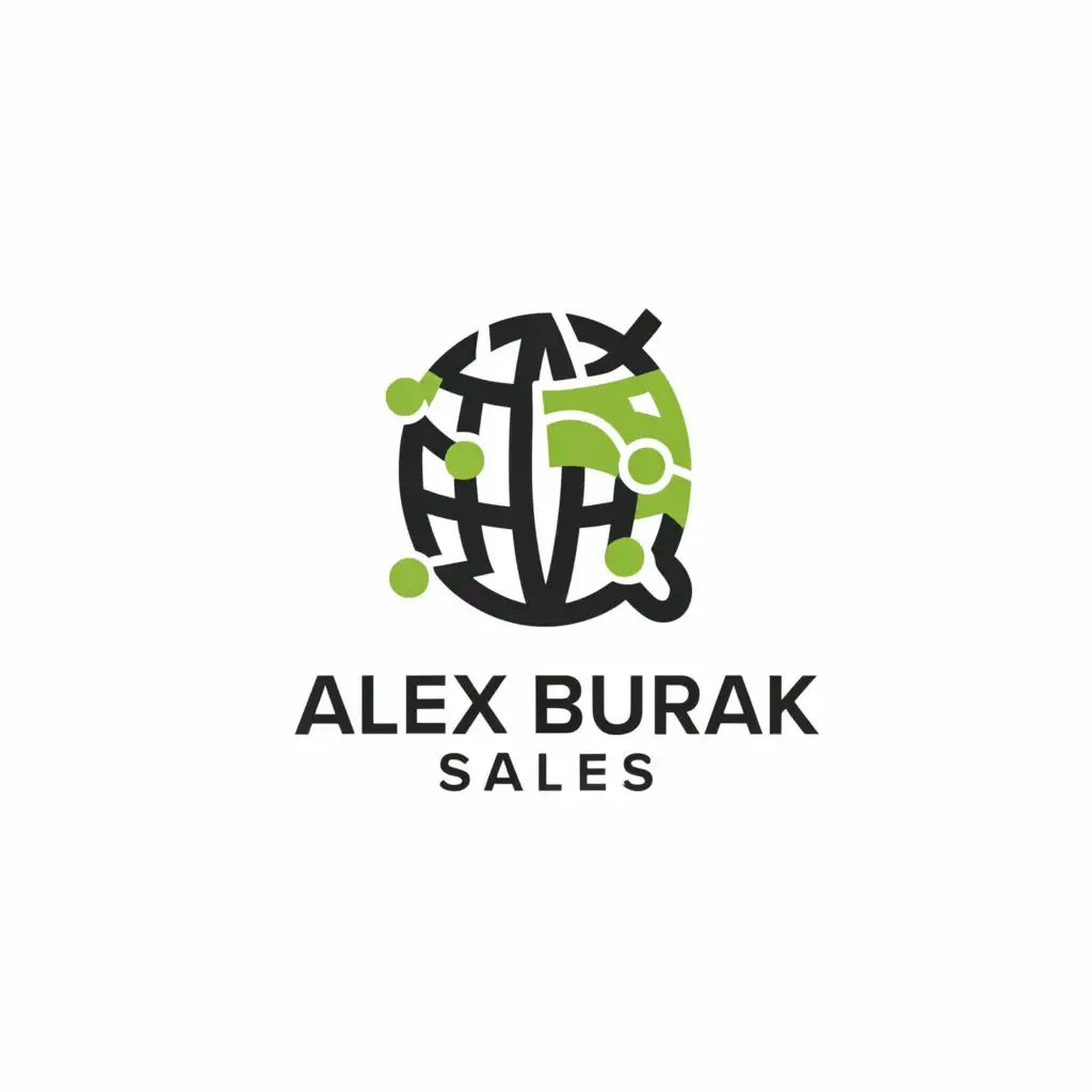 a logo design,with the text "Alex Burak Sales", main symbol:development,Minimalistic,be used in Travel industry,clear background