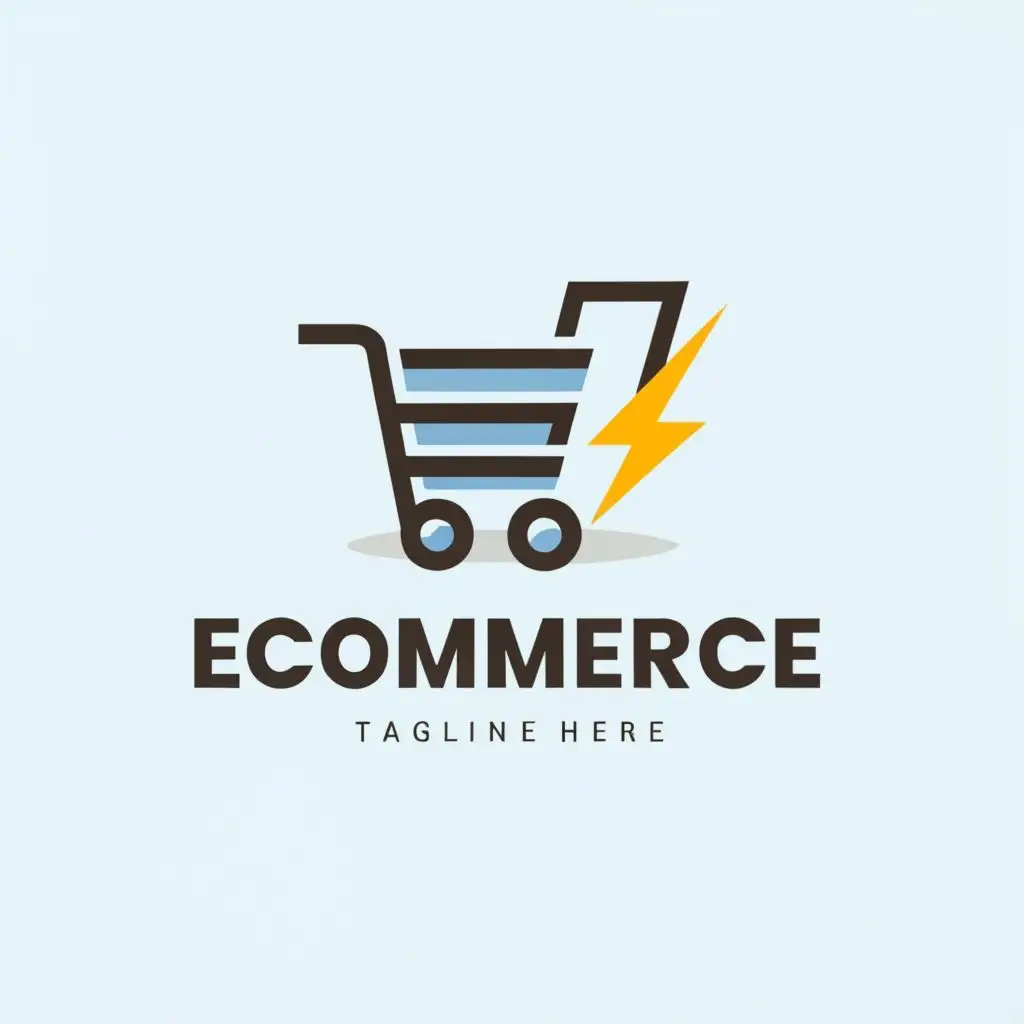 a logo design,with the text "E-commerce", main symbol:online store,Moderate,clear background