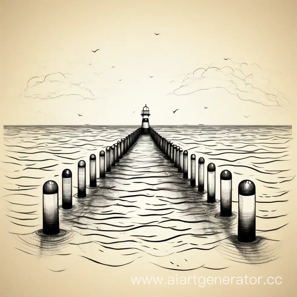 Tranquil-Seascape-Simple-Drawing-Breakwater