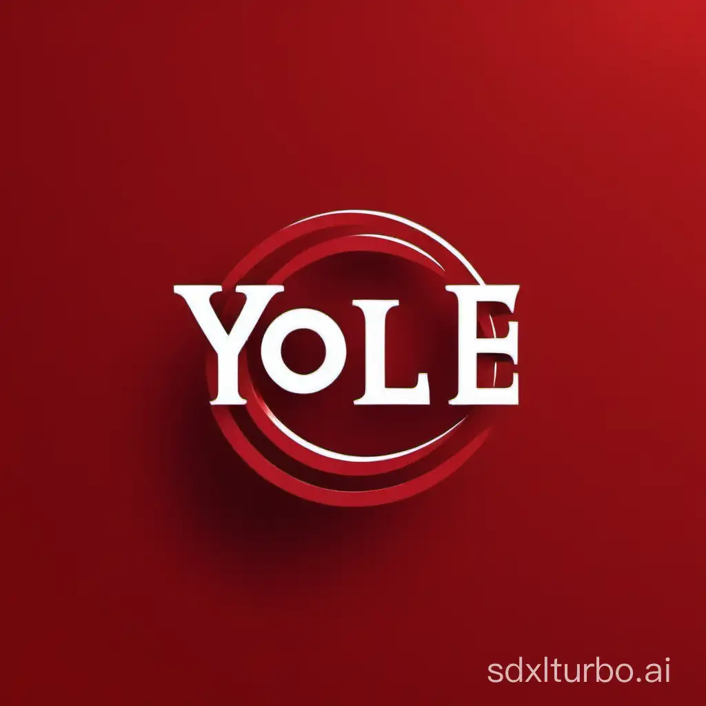 A red-themed logo with text: yole