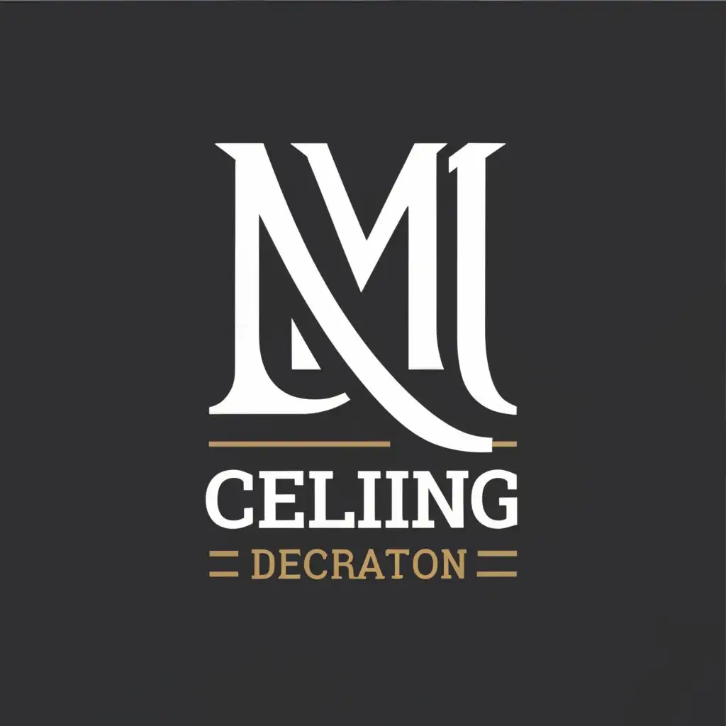 logo, Design, with the text "M.M Ceiling Decoration", typography