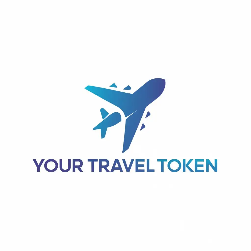 a logo design,with the text "yourtraveltoken", main symbol:airplane, global,Moderate,be used in Travel industry,clear background