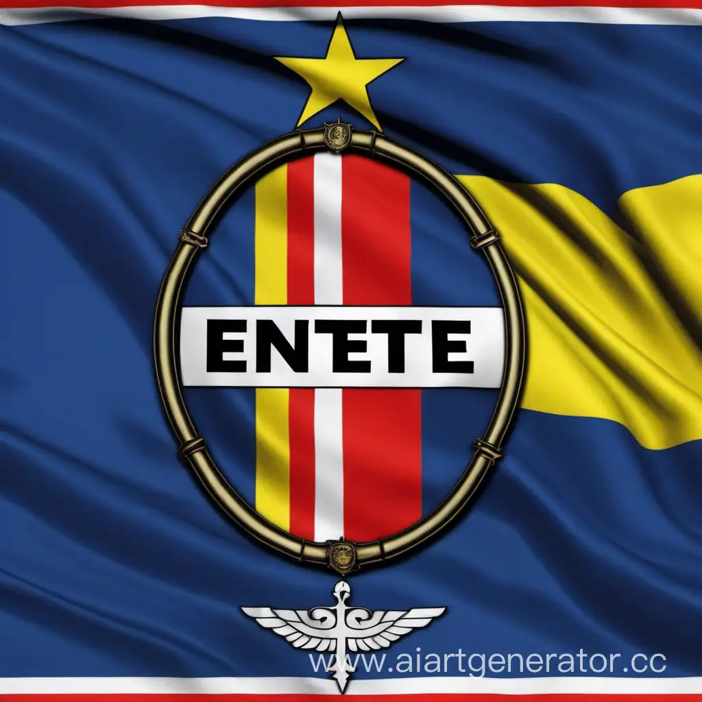 Современный флаг международной организации "Антанта" вместе с Россией и Швецией