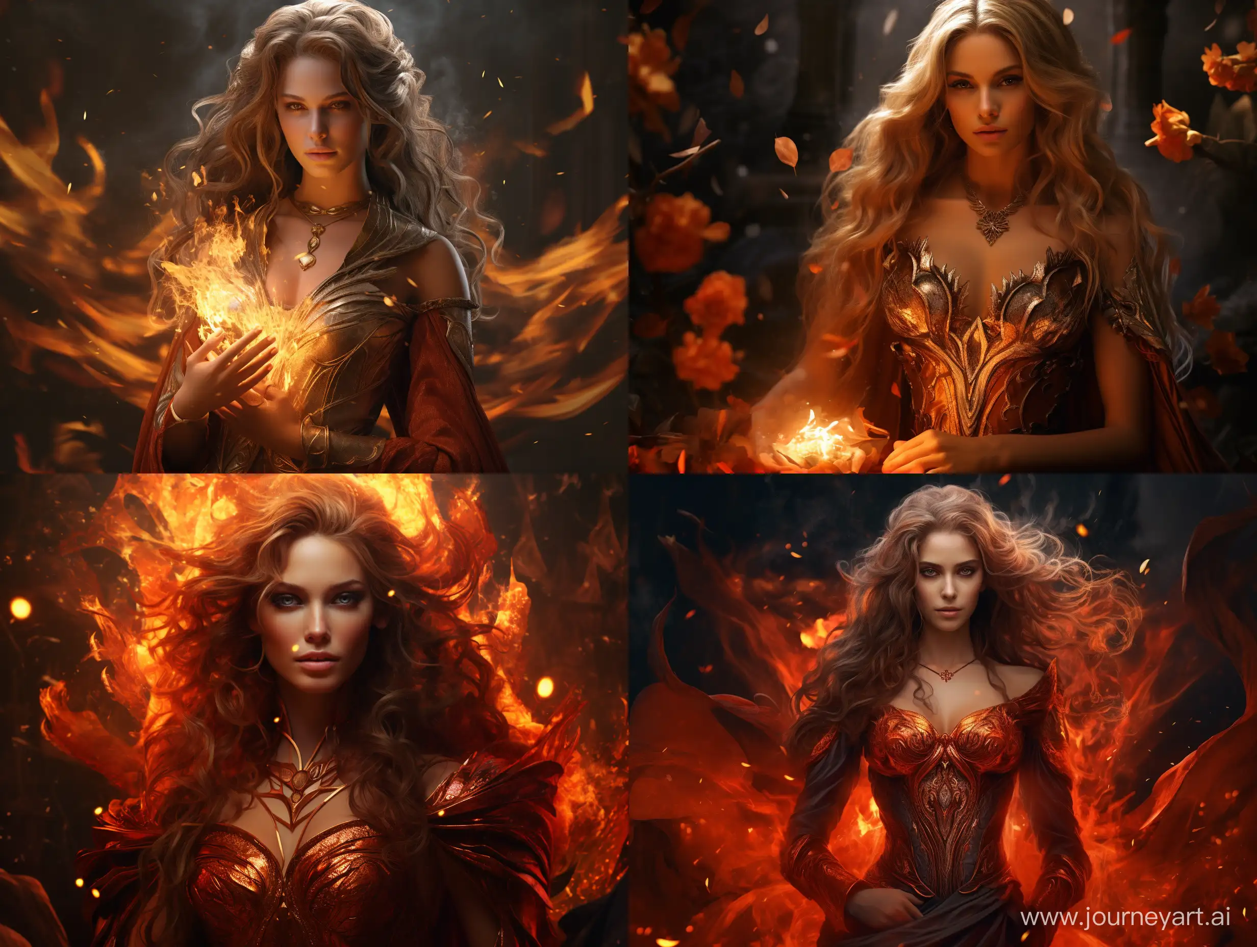 Noble-Woman-Fire-Sorceress-Art-in-43-Aspect-Ratio