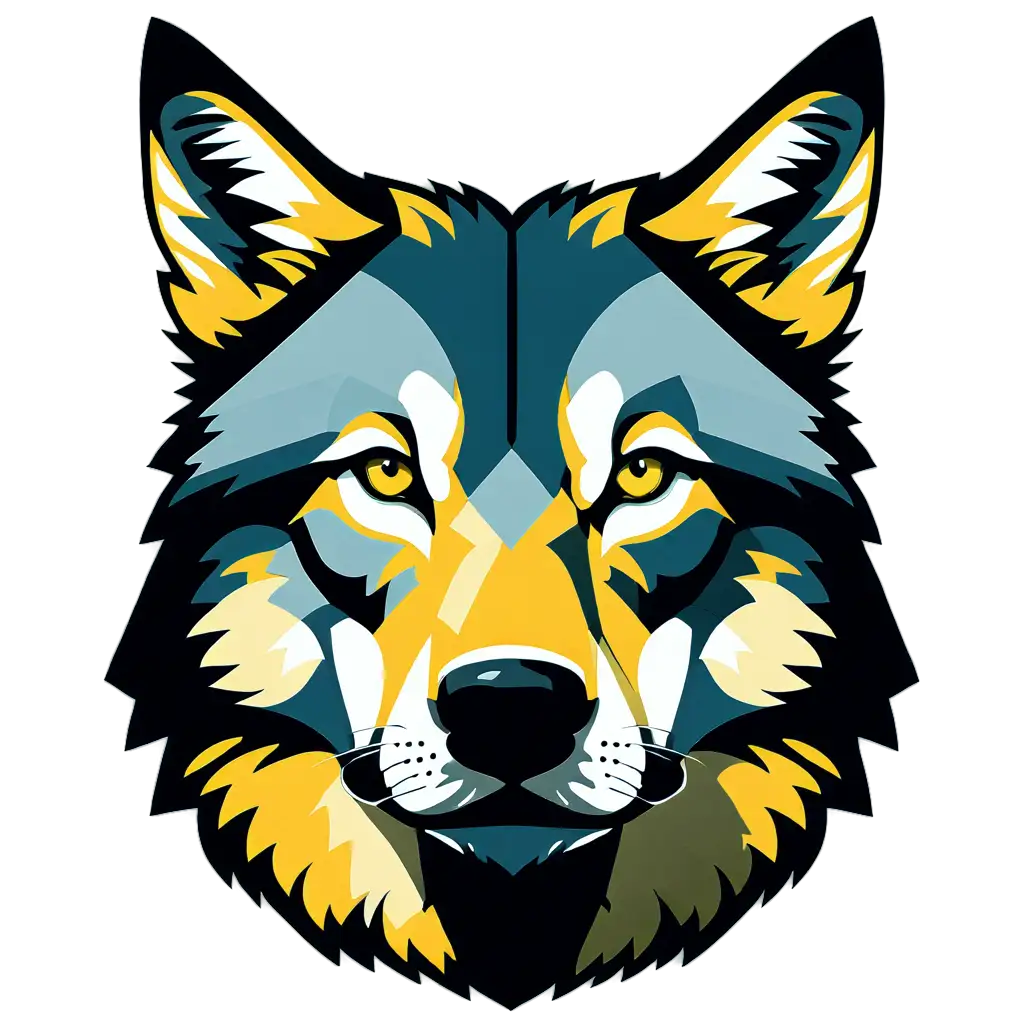 Noble wolf vector 