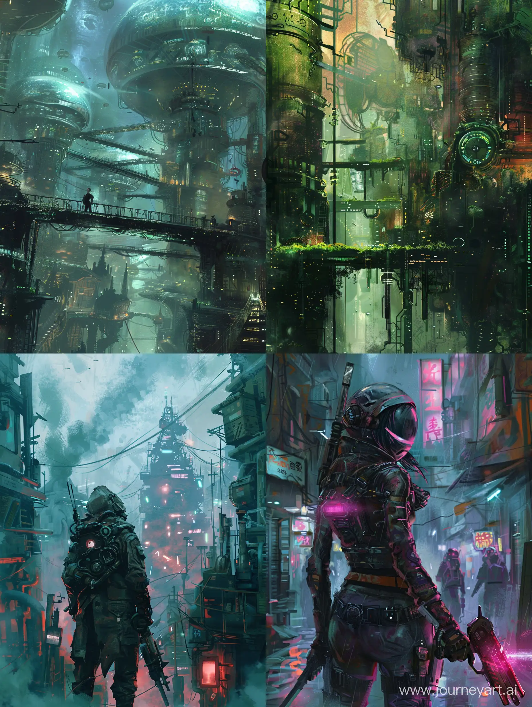 Link in Biopunk setting, art